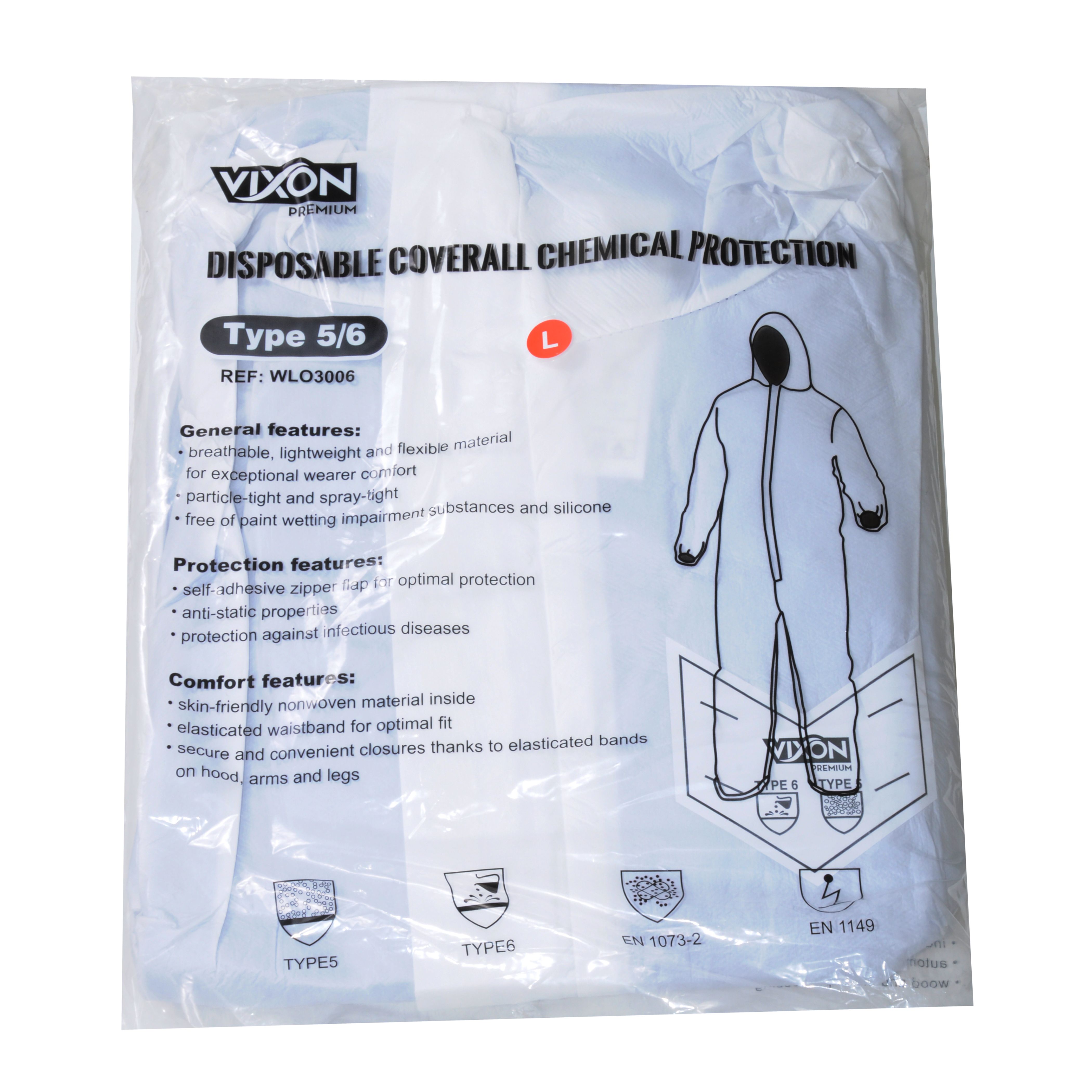 VIXON Disposable Protective Coverall (Large Size)