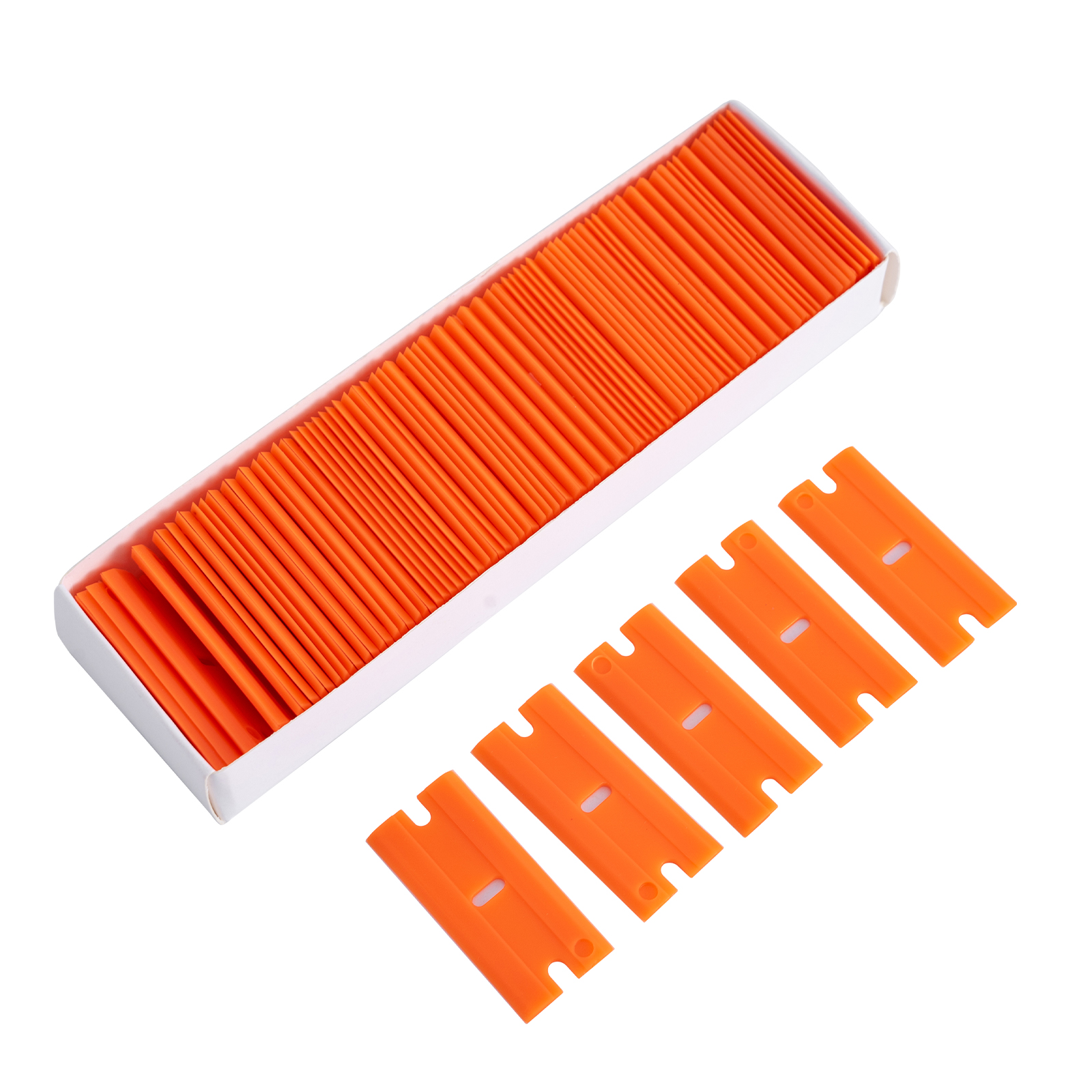  Vixon Pro VX-75 - Non-Scratch Plastic Scraper Blades (Bulk Pack)